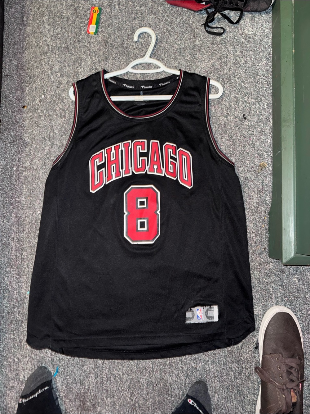 Chicago Basketball Jersey - Black/Red #8